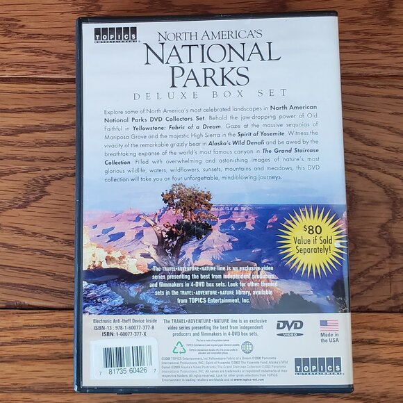 2 for $15 | North America's National Parks Deluxe DVD Box Set (4 DVD's) - Picture 2 of 2